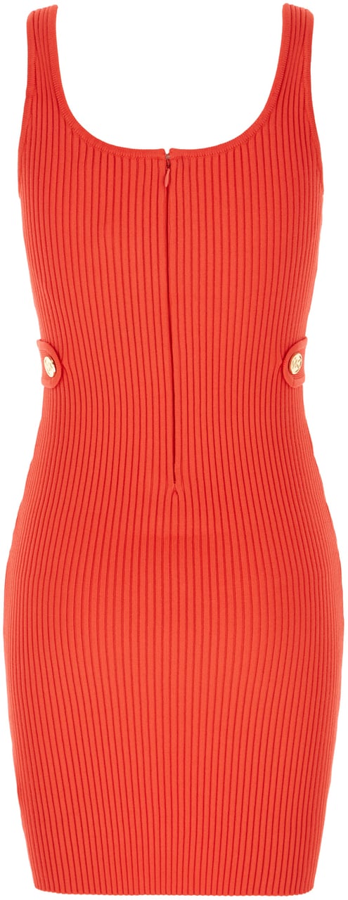 Michael Kors Michael Kors Coral stretch viscose blend dress Rood