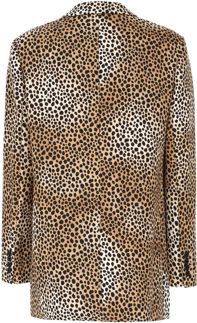 Michael Kors Michael Kors Printed stretch polyester blazer Dierenprint