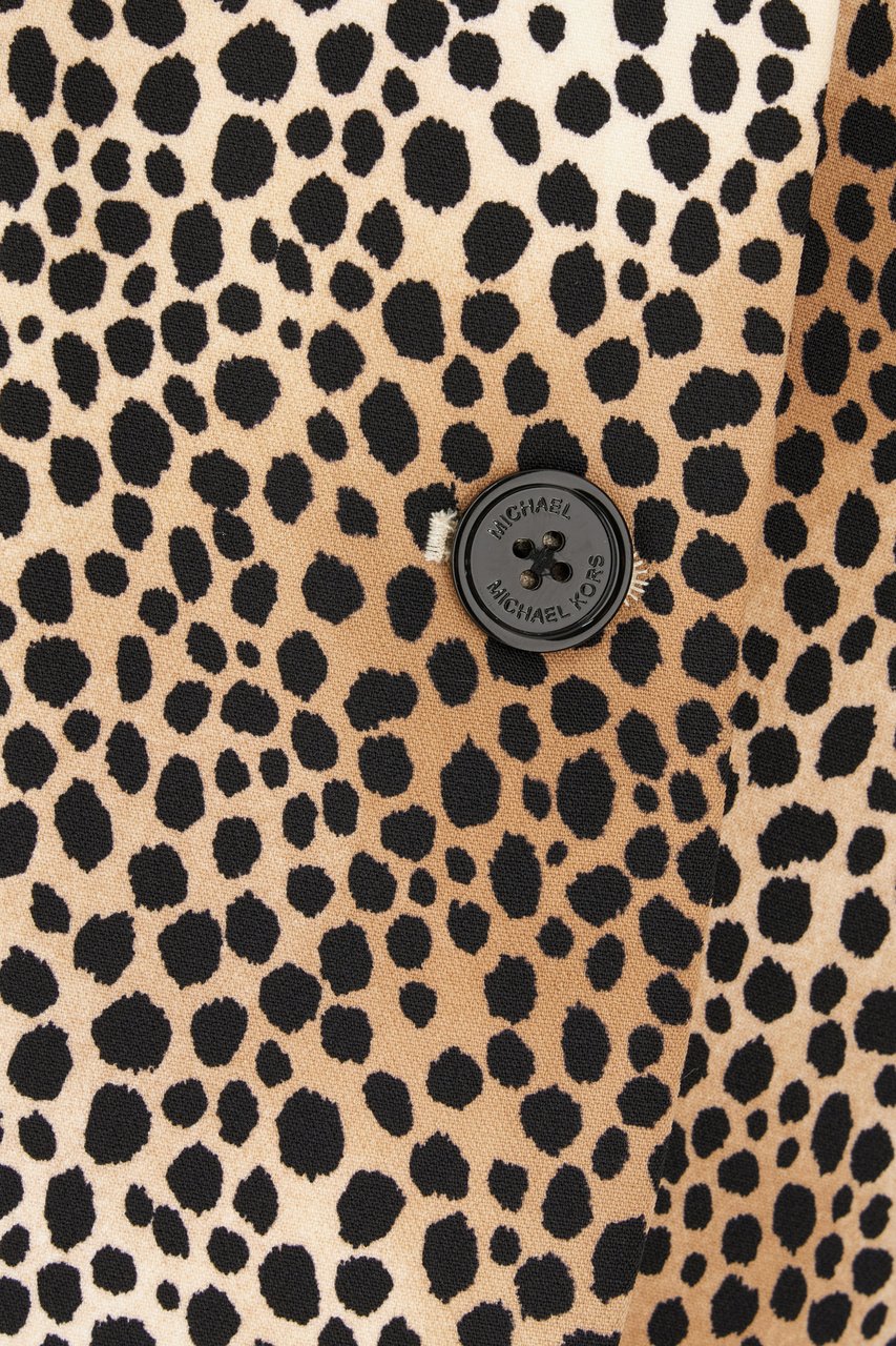 Michael Kors Michael Kors Printed stretch polyester blazer Dierenprint