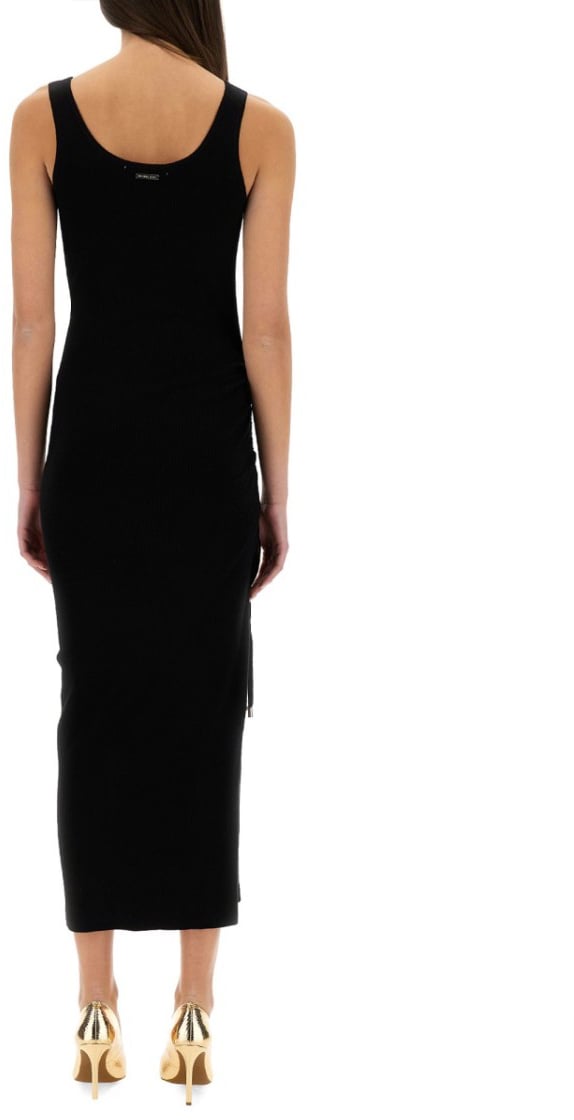 Michael Kors Stretch Wool Blend Camisole Dress Zwart
