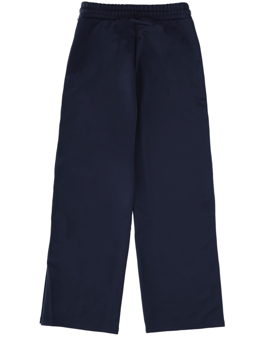 Michael Kors White Tracksuit Recycled Wide-Leg Pants Zwart