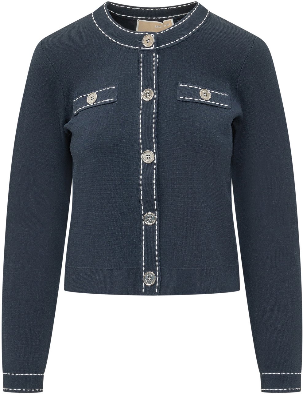 Michael Kors Contrast Cardigan Navy