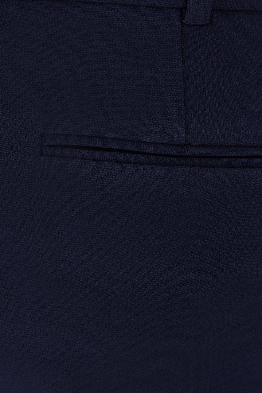 Michael Kors Michael Kors Midnight blue triacetate blend pant Blauw