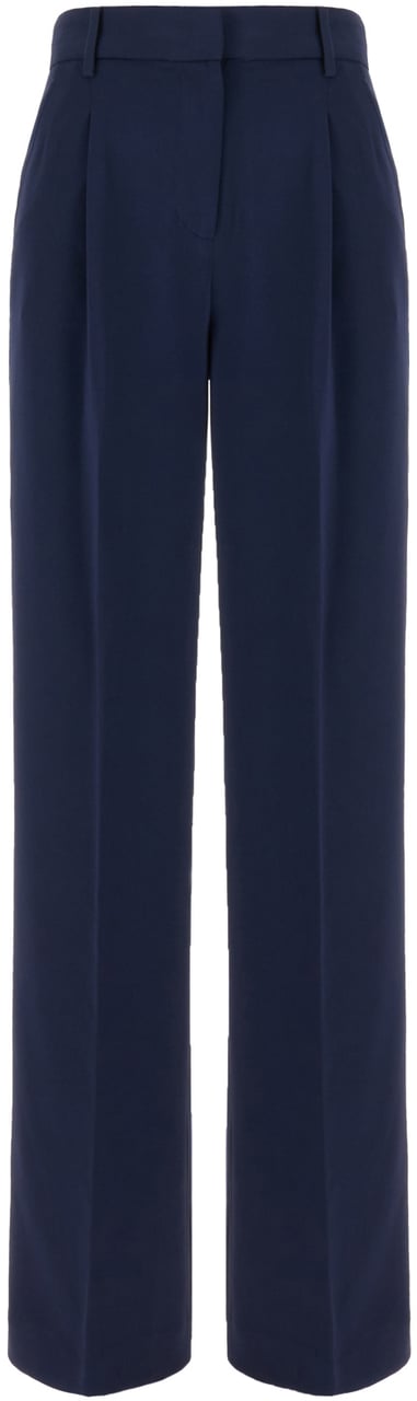 Michael Kors Michael Kors Midnight blue triacetate blend pant Blauw