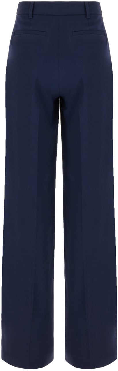 Michael Kors Michael Kors Midnight blue triacetate blend pant Blauw