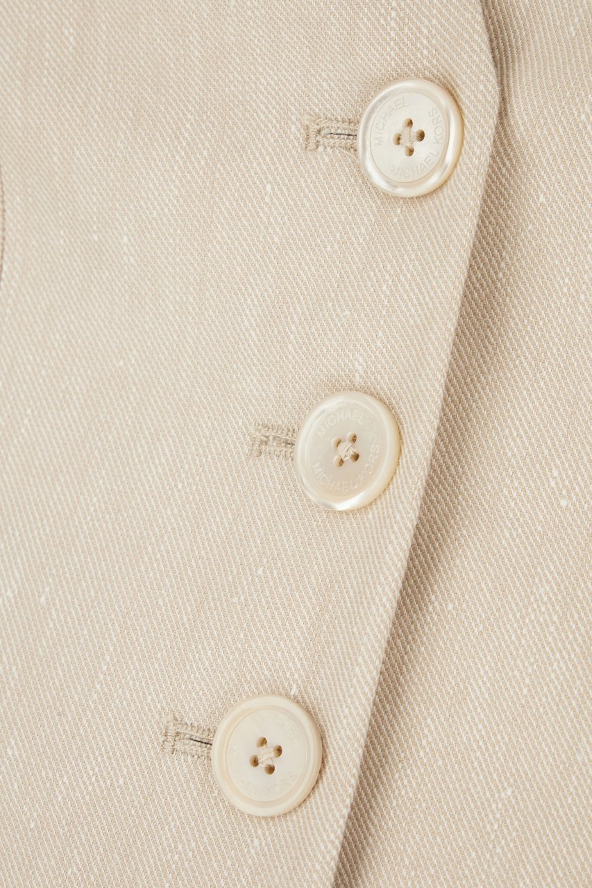 Michael Kors Michael Kors Send linen blend vest Neutraal