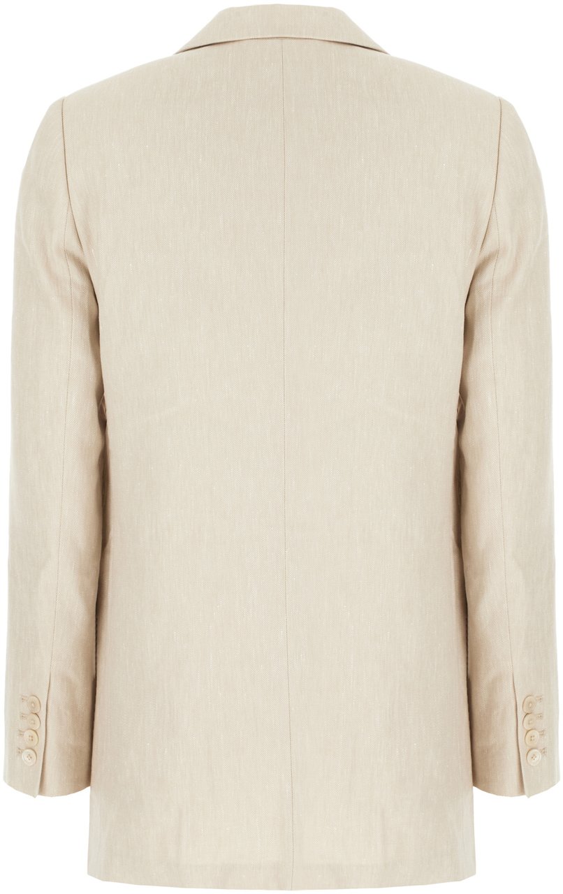 Michael Kors Michael Kors Sand cotton blend blazer Neutraal