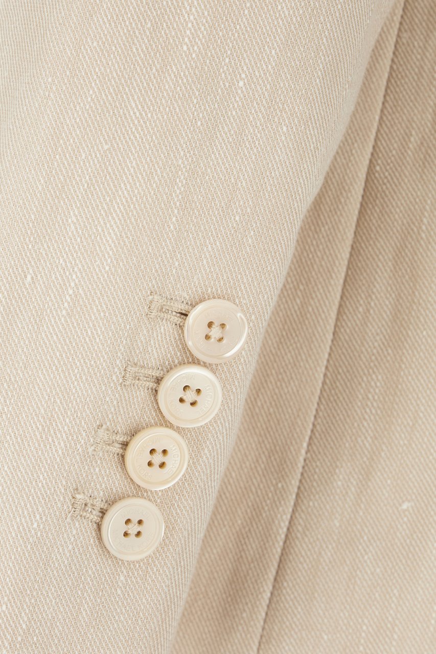 Michael Kors Michael Kors Sand cotton blend blazer Neutraal