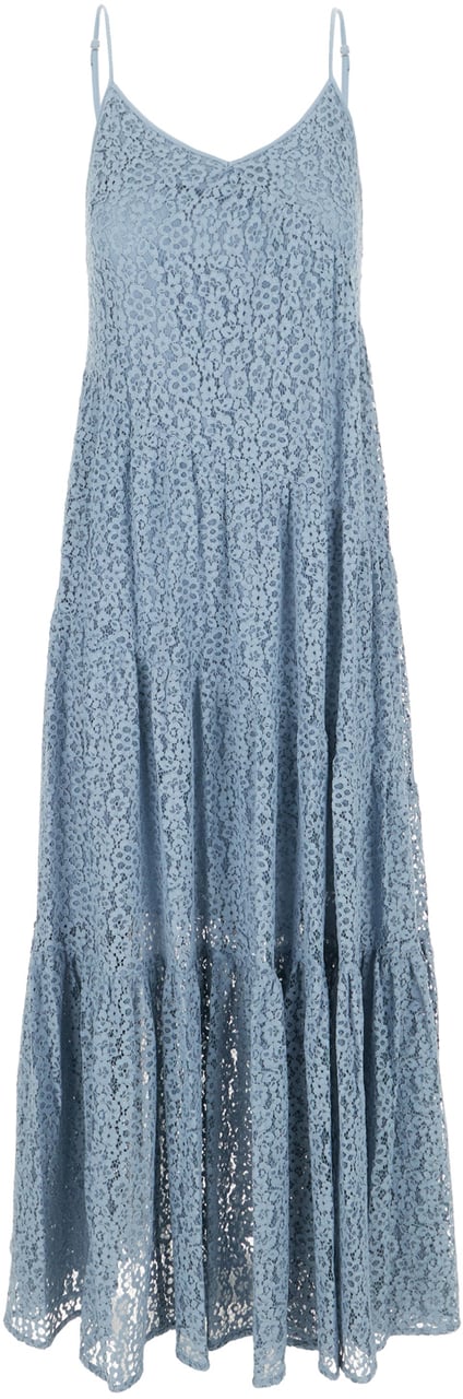 Michael Kors Michael Kors Powder blue lace slip dress Blauw