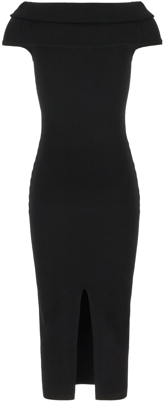 Michael Kors Michael Kors Black stretch viscose blend dress Zwart
