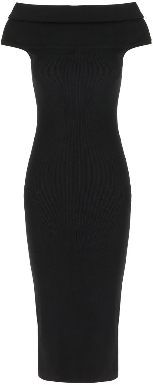 Michael Kors Michael Kors Black stretch viscose blend dress Zwart