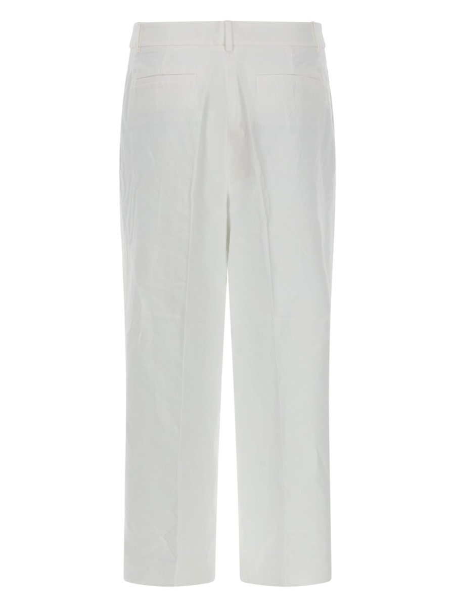 Michael Kors High Waisted Linen Cotton Pants Wit