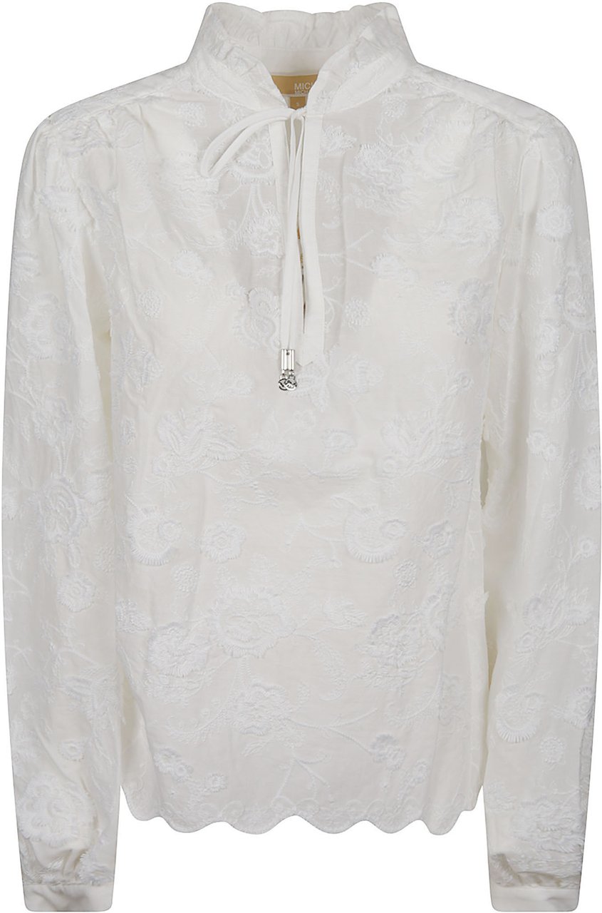 Michael Kors Long Slevee Blouse White Wit