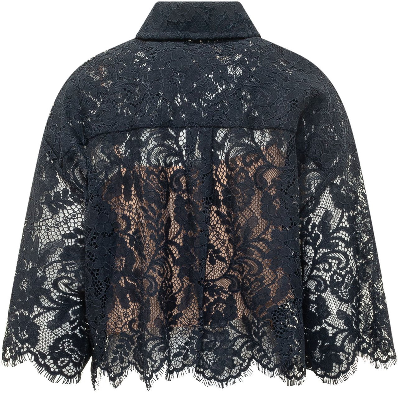 Michael Kors Camicia in Pizzo con Maniche Corte Zwart