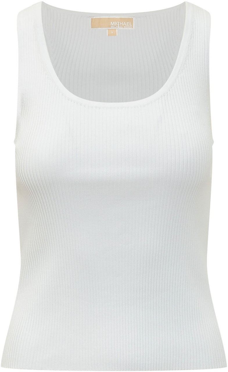 Michael Kors Canotta a Costine con Scollo Ampio Wit