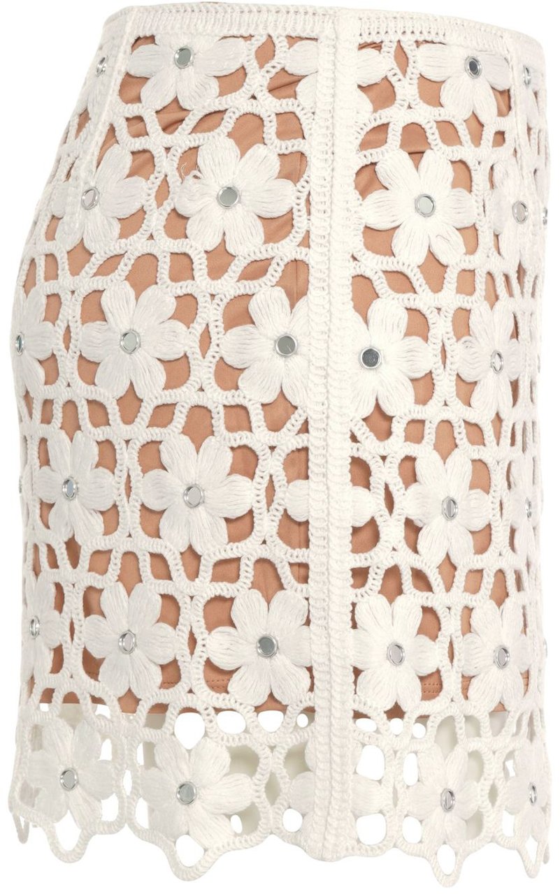 Michael Kors Mini skirt with floral pattern Wit
