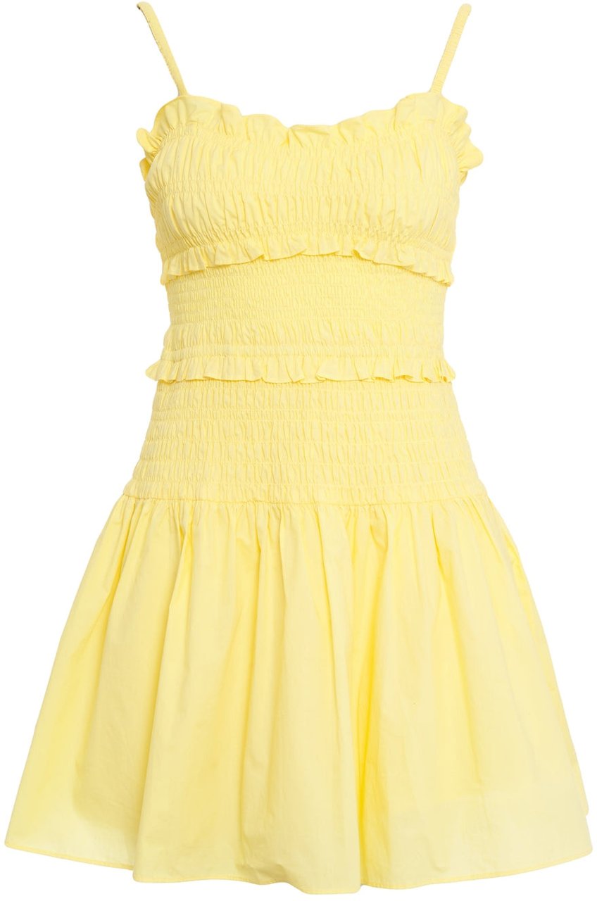 Michael Kors Cotton mini dress Geel