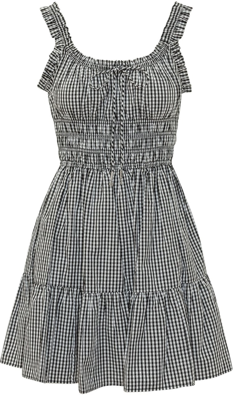 Michael Kors Abito Mini con Spalline e Volant Divers