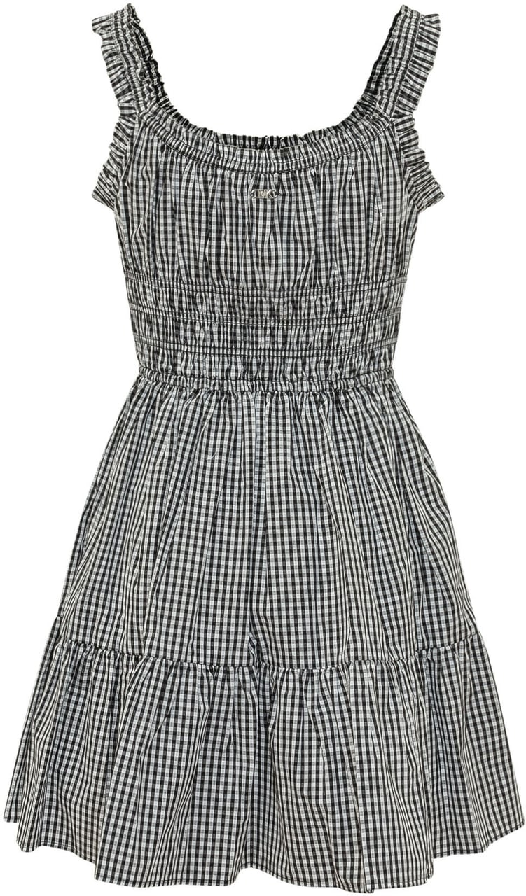 Michael Kors Abito Mini con Spalline e Volant Divers