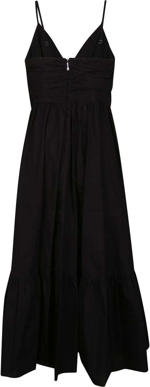 Michael Kors Sleeveless Midi Dress Black Zwart