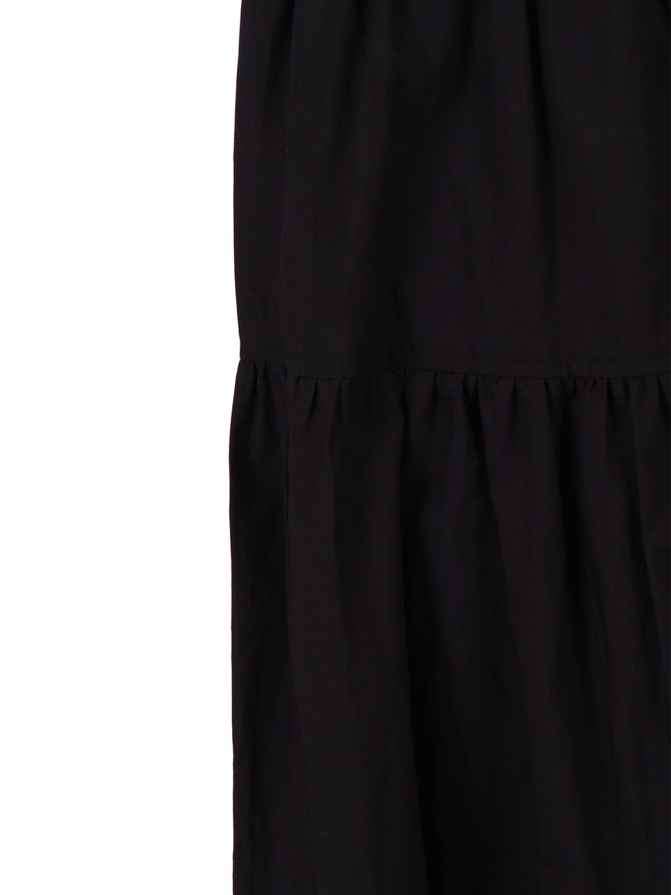 Michael Kors Poplin Midi Tiered Shirt Dress Zwart
