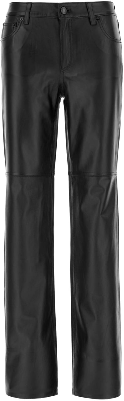 Michael Kors Michael Kors Black nappa leather pants Zwart