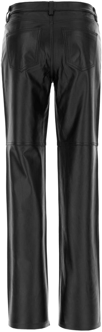 Michael Kors Michael Kors Black nappa leather pants Zwart