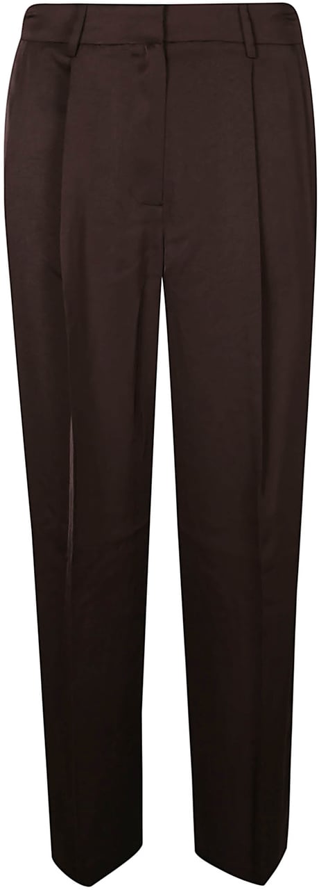Michael Kors Satin Wide Leg Pant Brown Bruin
