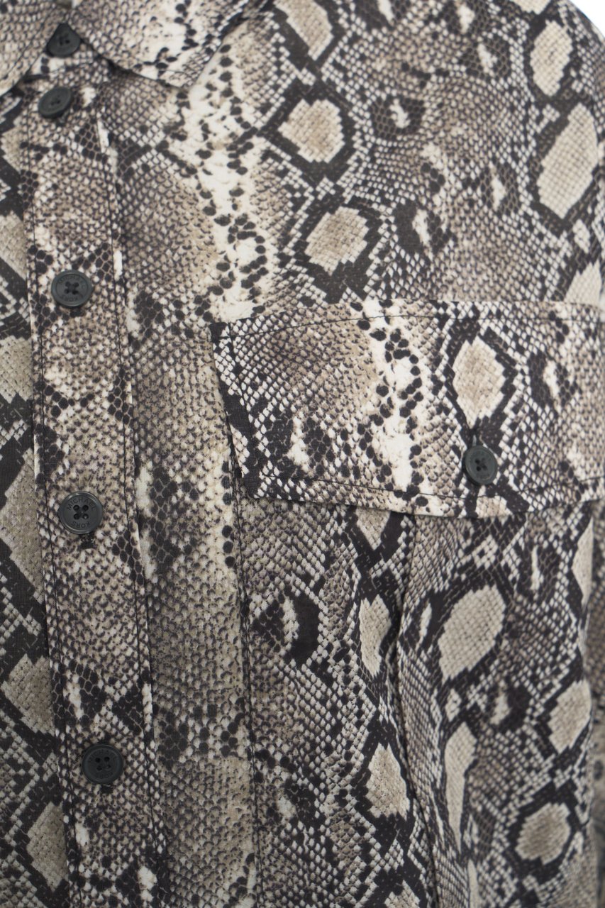 Michael Kors Blouse with animal-print Beige