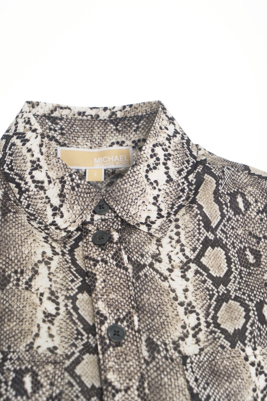 Michael Kors Blouse with animal-print Beige