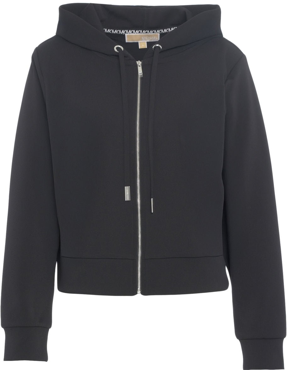 Michael Kors Hoodie with zipper Zwart