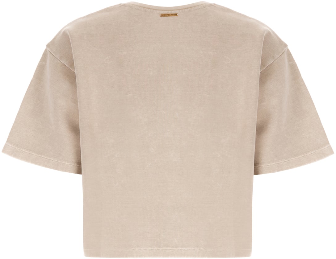 Michael Kors Michael Kors Sage green cotton blend t-shrirt Groen