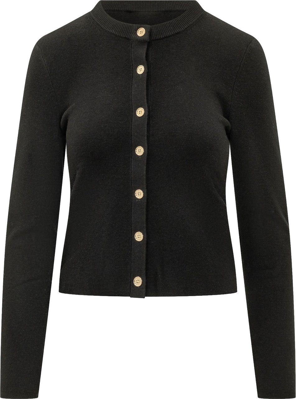Michael Kors Cardigan Corto con Chiusura a Bottoni Zwart
