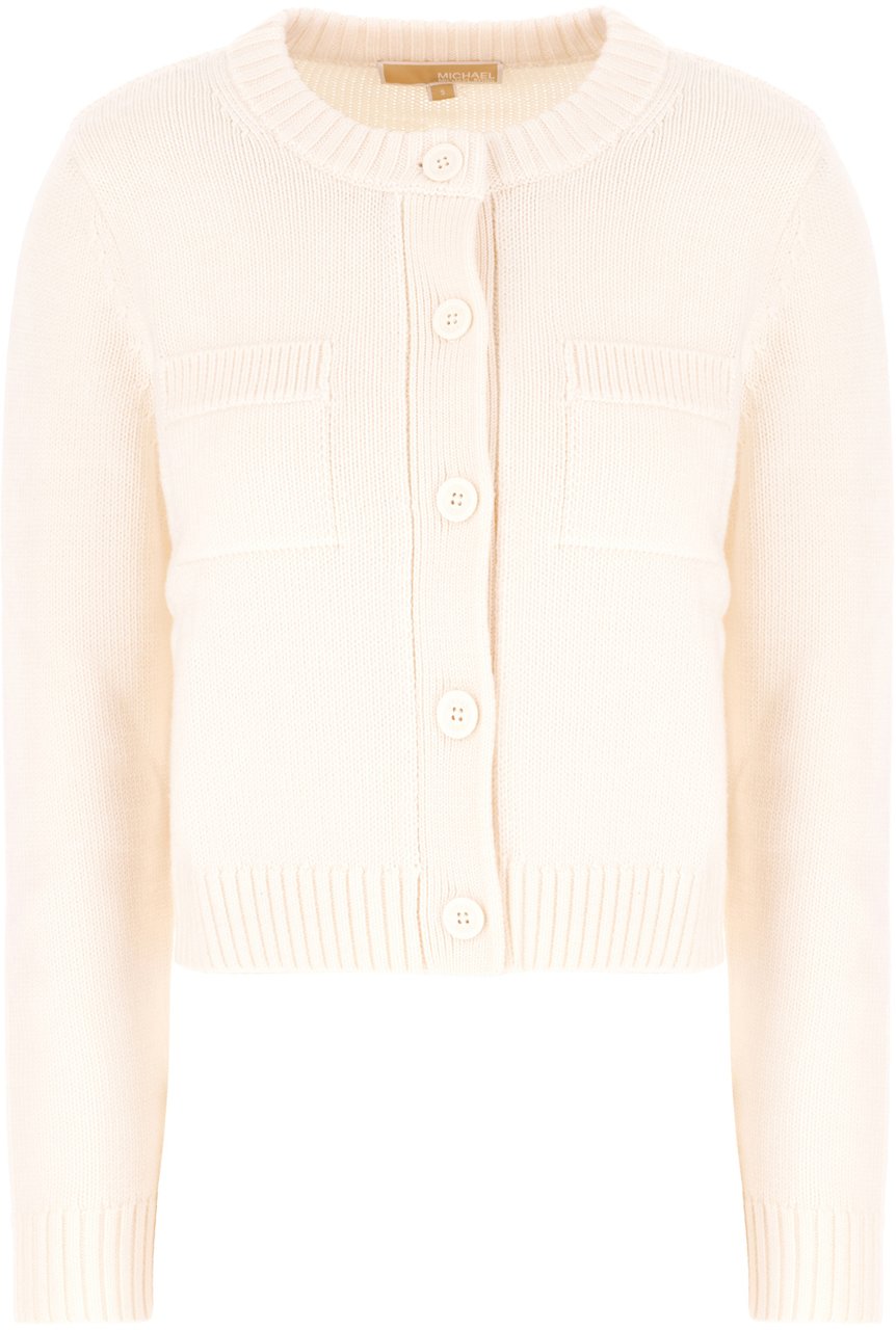Michael Kors Michael Kors Ivory wool cardigan Neutraal