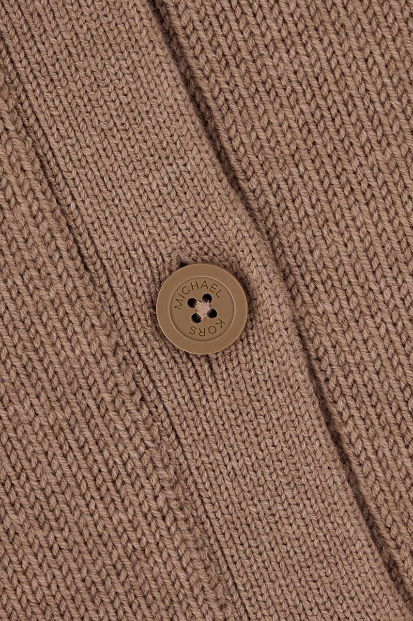 Michael Kors Michael Kors Biscuit wool cardigan Bruin