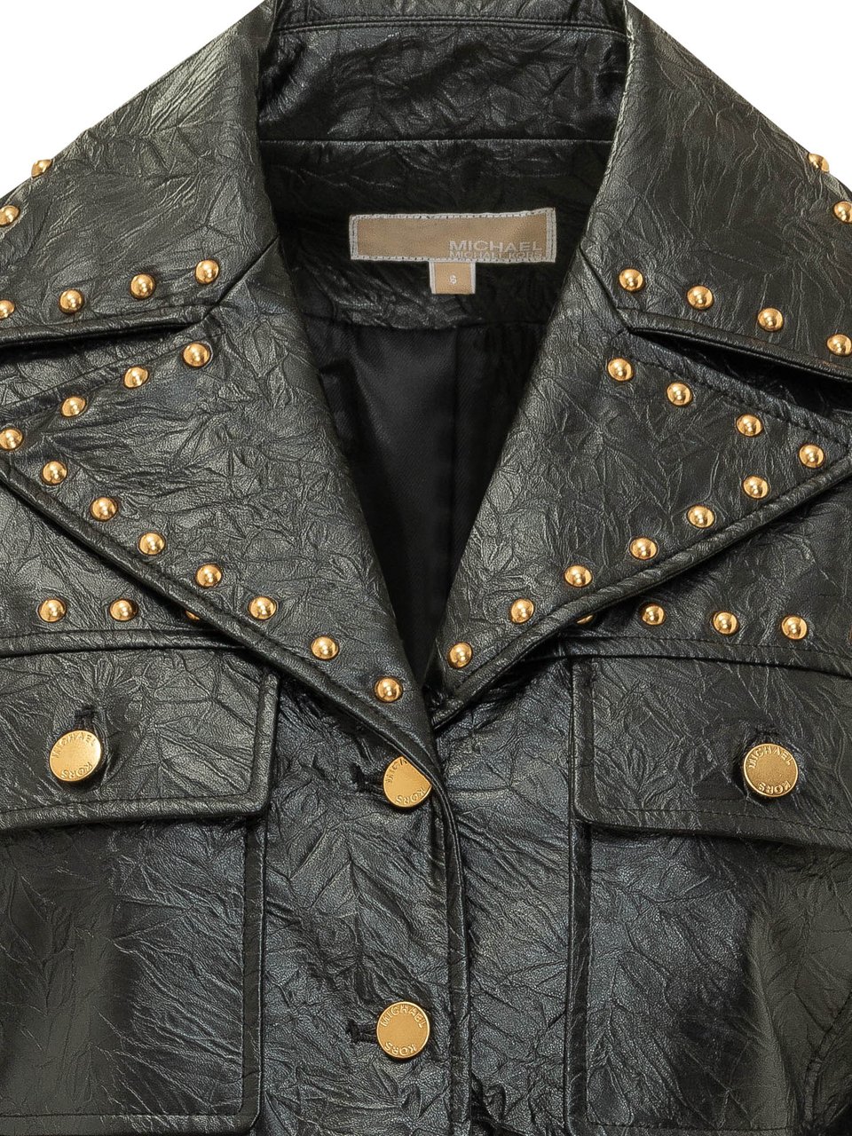 Michael Kors Giacca Corta con Borchie Zwart