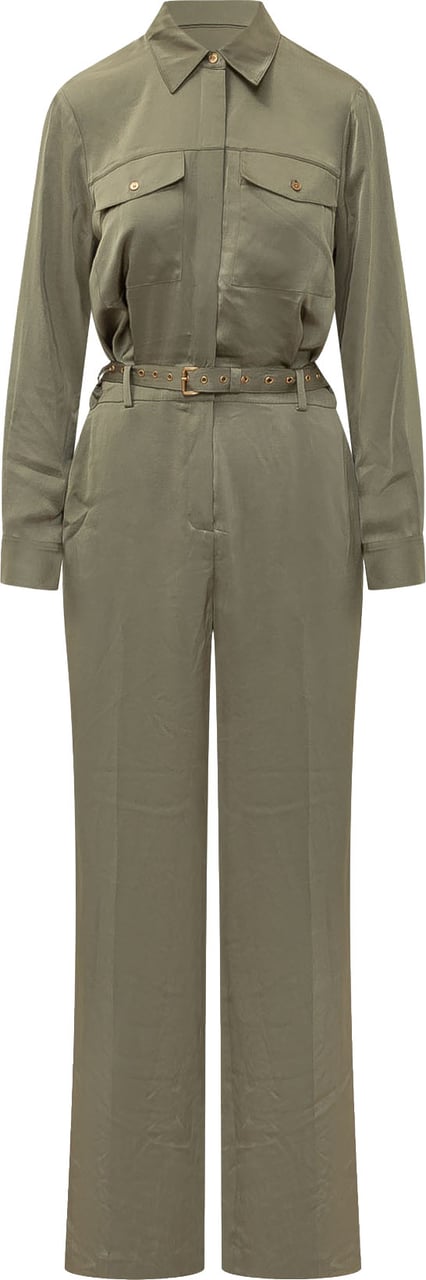 Michael Kors Tuta Satin Donkergroen