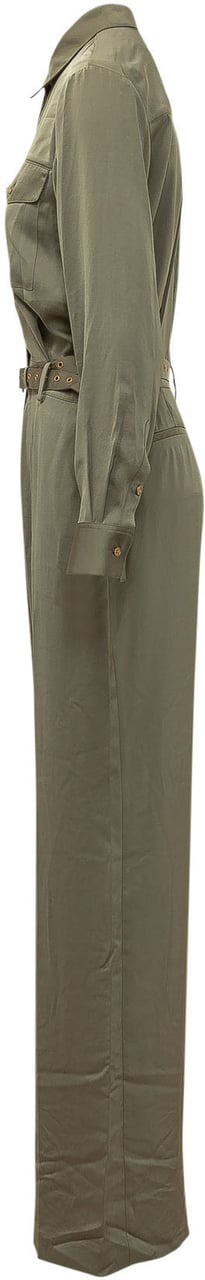 Michael Kors Tuta Satin Donkergroen