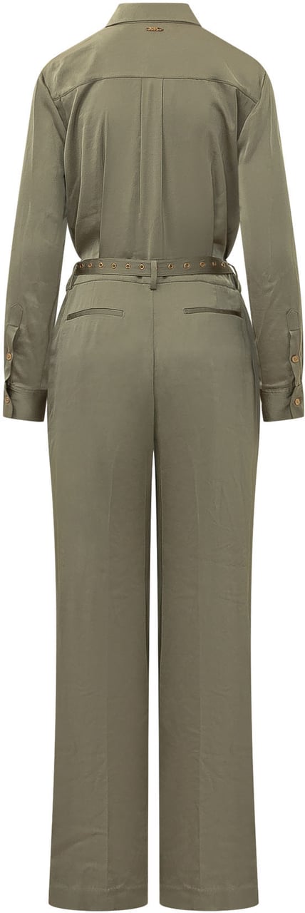 Michael Kors Tuta Satin Donkergroen