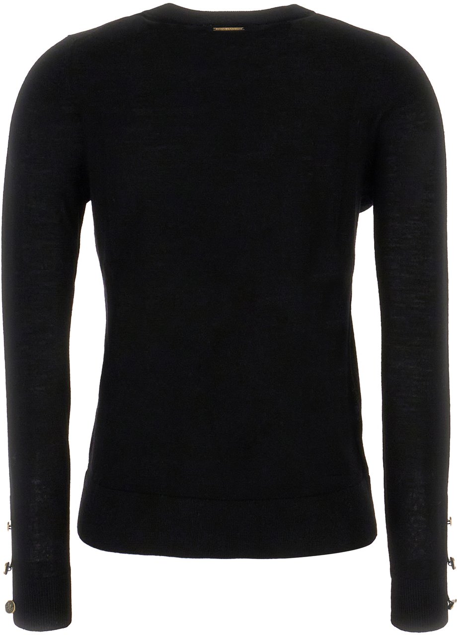 Michael Kors Michael Kors Black stretch wool blend sweater Zwart