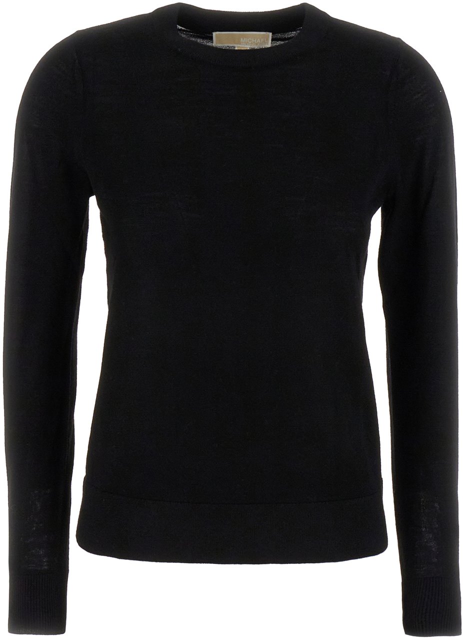 Michael Kors Michael Kors Black stretch wool blend sweater Zwart
