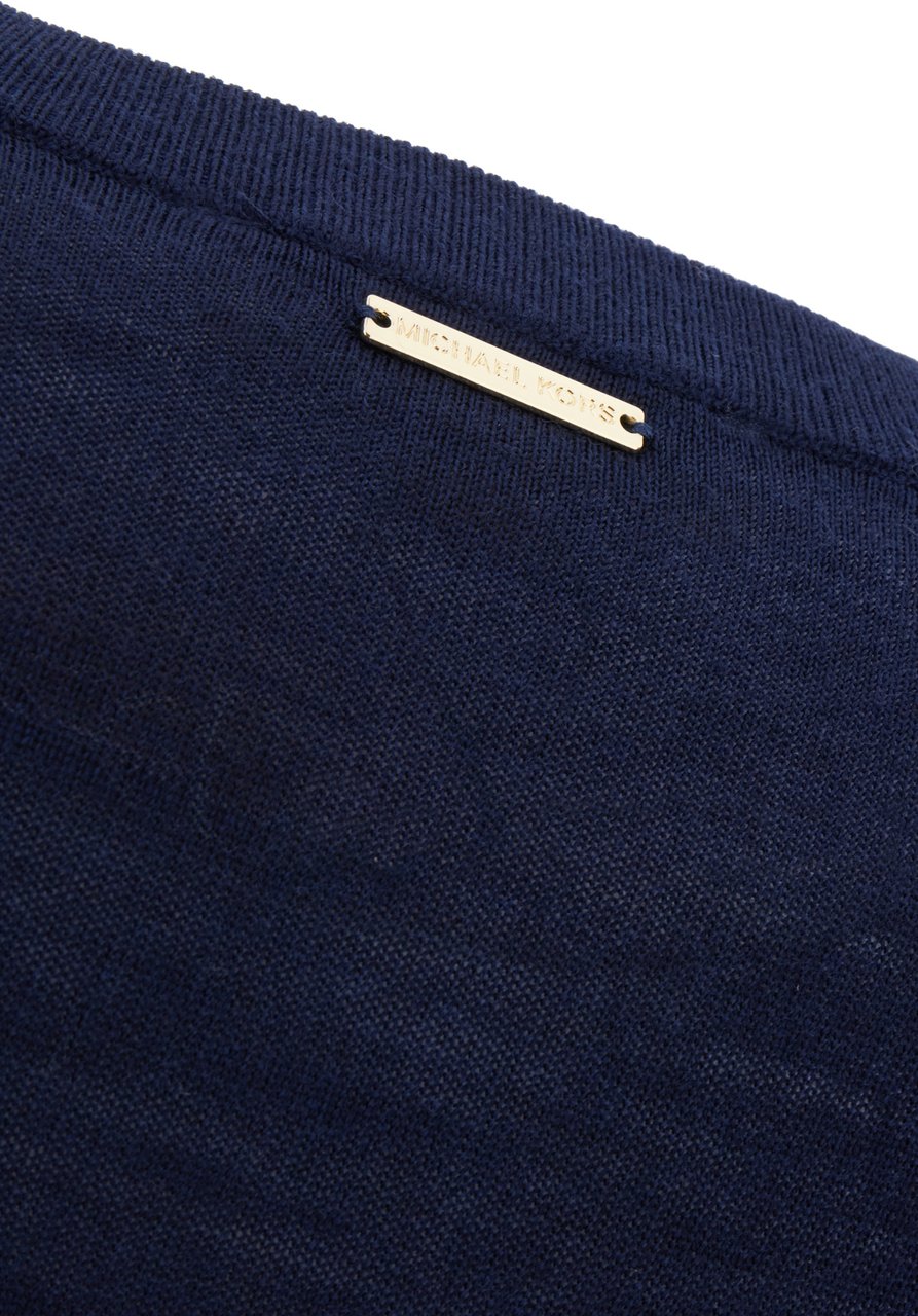 Michael Kors Michael Kors Midnight blue merino wool sweater Blauw