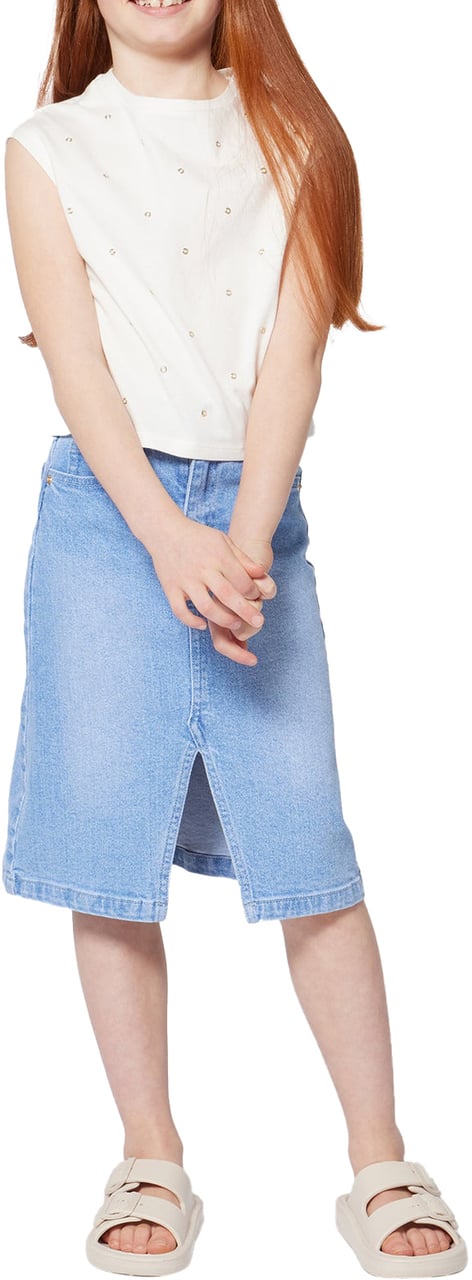 Michael Kors Michael Kors Kinder Meisjes Rokje In Jeans Blauw