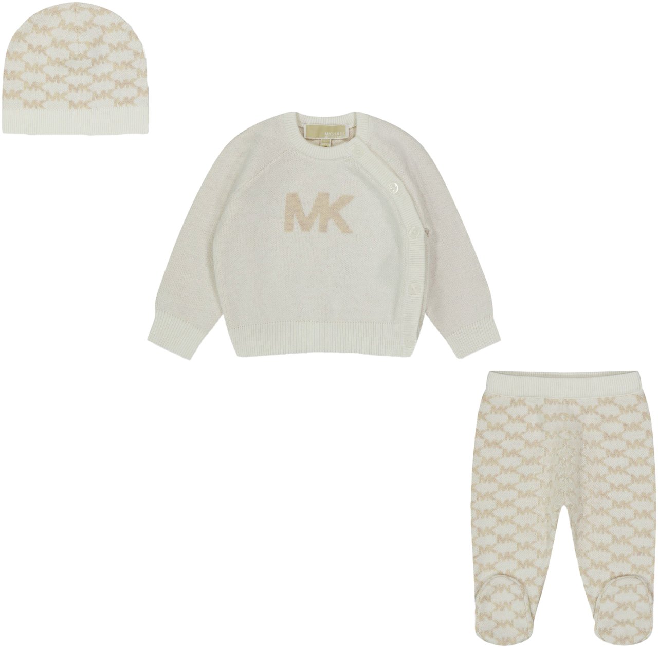 Michael Kors Michael Kors Baby Meisjes Boxpakje In Off White Wit