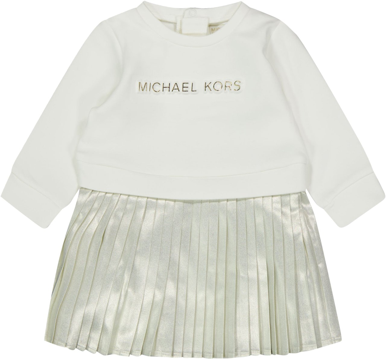 Michael Kors Michael Kors Baby Meisjes Jurk In Off White Wit