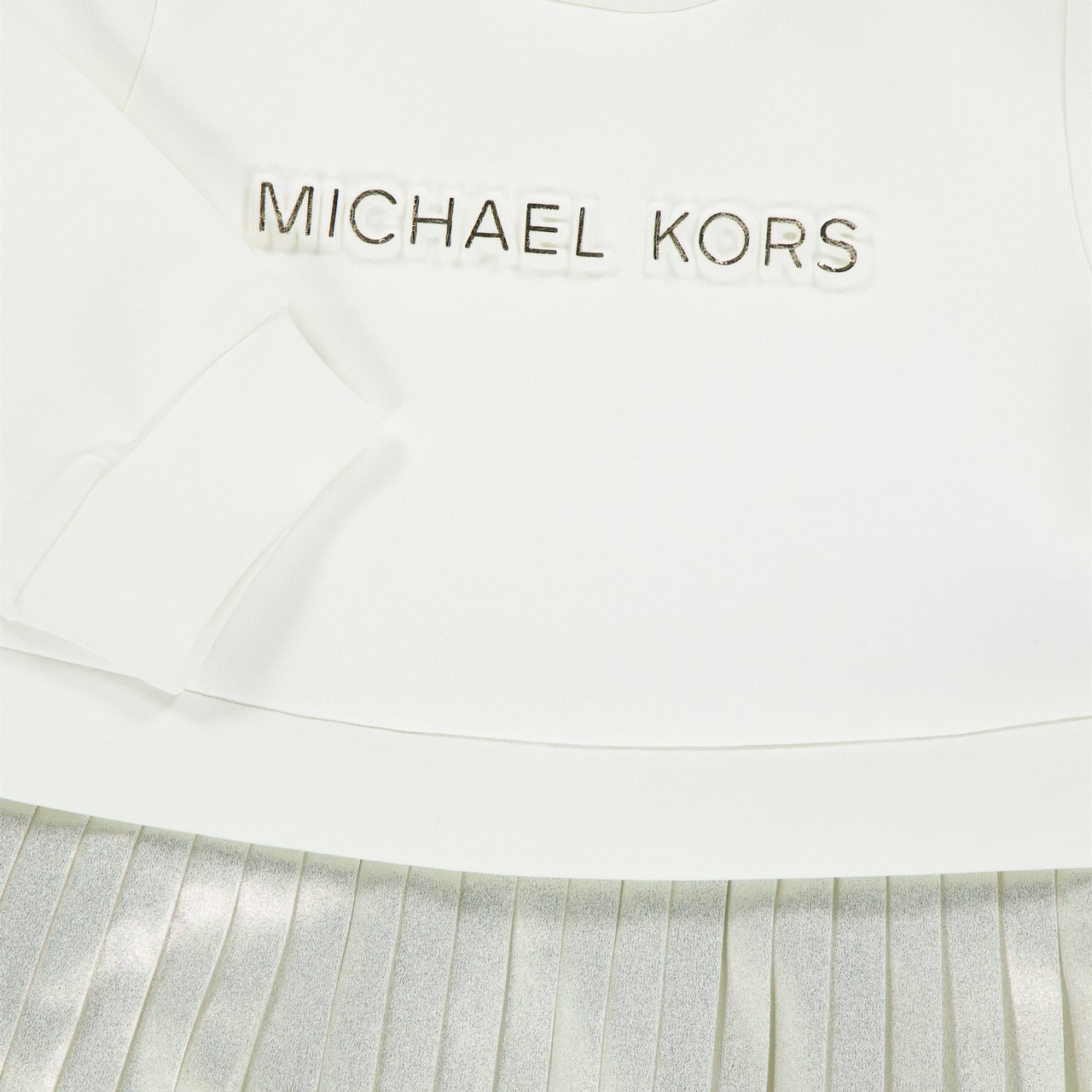 Michael Kors Michael Kors Baby Meisjes Jurk In Off White Wit