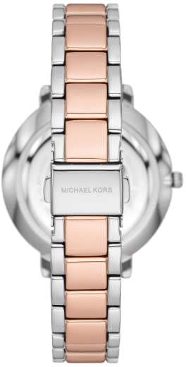 Michael Kors Michael Kors Horloge MK4920 Staal Bicolor Rosekleurige Plating met Zirkonia 38mm Zilver
