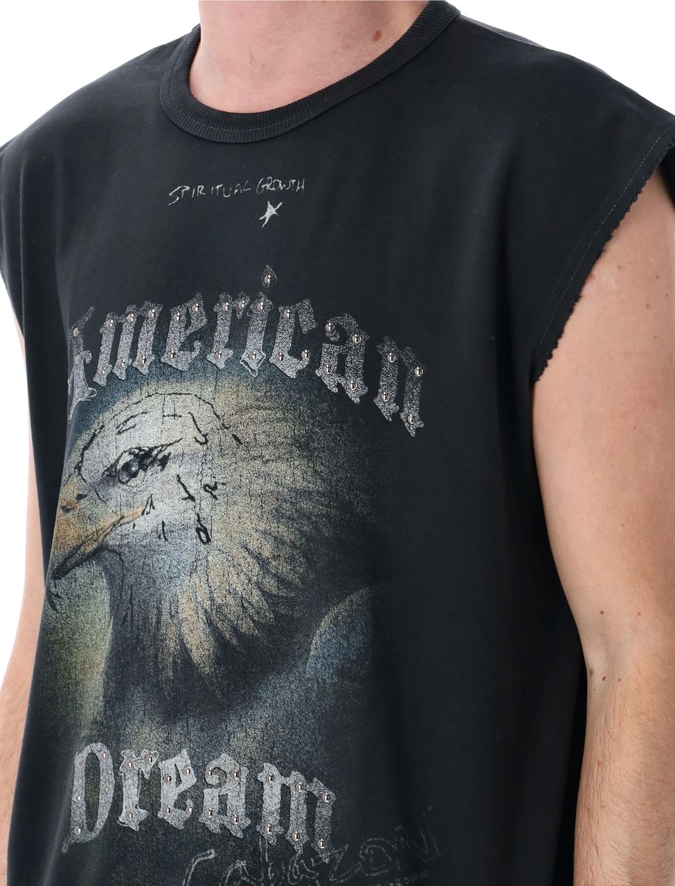 MISBHV Hoodie American Dream Washed Black Zwart