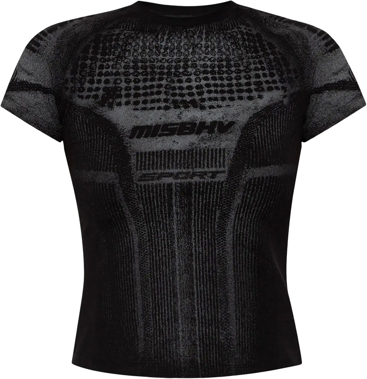 MISBHV Active Printed T-shirt Black Zwart