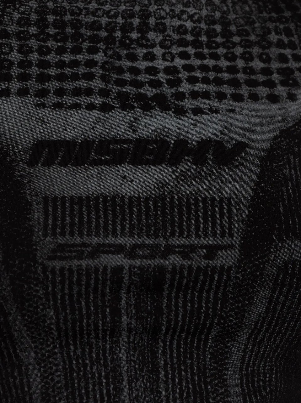 MISBHV Active Printed T-shirt Black Zwart